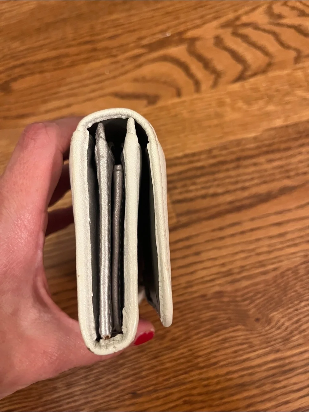 Coach Ashley Leather Women's Wallet in Cream